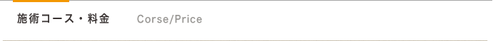 施術コース・料金